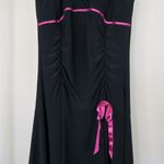 Taboo Vintage 90s  Black Babydoll Asymmetrical Halter Dress Photo 6