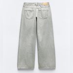 ZARA  NWOT gray mid rise wide leg jeans Photo 1