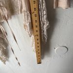 A’Reve Beige Open Knit Lace Hem Cardigan Boho Cottagecore Ruffle Coquette Size M Size M Photo 8