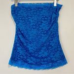 DNA Couture Women’s Strapless Lace Tube Top Blue NWOT Photo 0