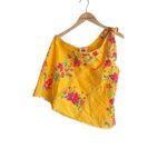 Farm Rio Flower Dream One-Shoulder Embroidered Blouse Yellow Multi Photo 2