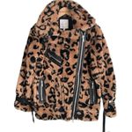 Avec Les Filles  Teddy Faux Fur Biker Jacket Photo 2