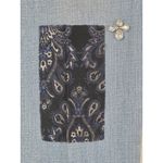 Chico's Chico’s 3 So Slimming Ankle Jeans Gem Patch Embellished 16R Stretch Denim Photo 2