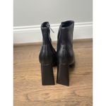 Marc Fisher Women's  Kulika Black‎ Leather Pointed Toe Block Heel Ankle Boots 5 Photo 6