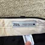 ZARA NEW Wool Blend Bermuda Shorts Black Pockets Mid Rise Belt Loops Pleat XS Photo 1