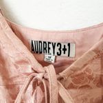 Audrey 3+1 Babydoll Slip Mini Dress Crushed Satin Rose Pink Size M Y2K Coquette Photo 3