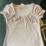 One Step Up Lilac Square Neck Line Top Photo 1