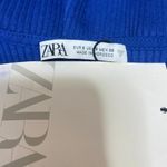 ZARA NEW Women's Blue Rib Knit Sleeveless Cutout Mini Bodycon Tank Dress Size S Photo 2