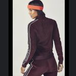 Fabletics  Burgundy Velour Jacket Quarter Zip Athletic Sweatshirt Size 2XL XXL Photo 9