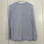 Athleta  XS Light Blue Long Sleeve Cross Hem Sweater Sweatshirt Photo 4