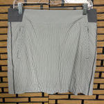 Athleta Brooklyn Gray And White Stripe Skort Size 10 Photo 0
