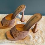 Lulus Karelee Light Nude Rhinestone Platform High Heel Photo 6