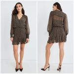 Veronica Beard Sacchi Token Print Mini Dress Long Sleeve 2 Photo 1