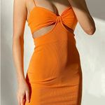 Princess Polly NWOT  Marissa Orange Cutout Mini Dress   Size 0 Photo 0