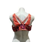 Cacique  Women's 42DD Coral Floral Front Close Plunge Push Up Bra Photo 7
