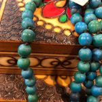 Barse Brand BARSE Genuine Azurite Magnesite Beaded Matte Necklace NWT 60” Photo 2