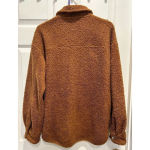 Wishlist Womens Small/Medium Brown Teddy Shacket Oversized Shirt Photo 5