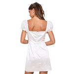 Lulus White Satin Mini Dress with Puffy Sleeves NWT Size Large Bridal Mini Dress Photo 1