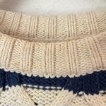 Madewell  Cable-Knit Oversized Sweater in Stripe XXS Photo 4