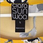 Like New Clara Sun Woo Yellow Floral Tie
Sleeve Tunic Top Size Large Photo 2