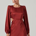 ASTR The Label Quinn Long Sleeve Open Back Midi Dress Photo 1