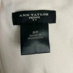 Ann Taylor OFF WHITE CROCHET DETAIL DRESS Size 6 Petite Aline Skater Wedding Photo 3