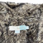 Boden USA Boden Women’s Faux Fur & Suede Black Vest Size 16 Boho Style Notch Collar Button Photo 7