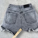 One Teaspoon  Bonita High Waist Gray Raw Hem Shorts Size‎ 24 Photo 7