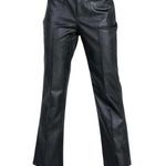 Princess Polly Encore Black Faux Leather Pants Relaxed Straight Leg W Size 8 Photo 9