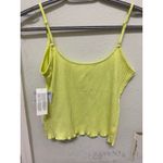 American Eagle Cropped Henley Cami M NWT Yellow Size M Photo 1