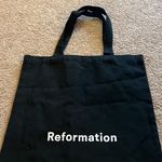 Reformation  small black logo tote Photo 2