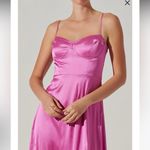 ASTR  Pink Satin Chemise Photo 2