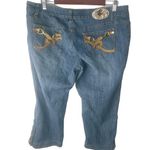 Rocawear  18 37x21 Gold Blink Pocket Crop Jeans Plus Photo 1