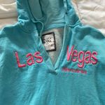 Baby Blue Las Vegas Long Sleeve Graphic Pullover Hoodie Photo 4