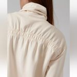 Athleta Balance Cinch Turtleneck Sweatshirt Chantilly Cream Size S Photo 10