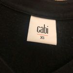 CAbi Gala Sweatshirt Tunic Long Sleeve Top Black XS Photo 3