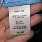 Hilary Radley Royal Blue Floral Print Short Flutter Sleeve Top XL Photo 9