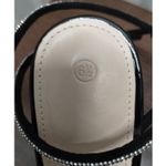 ZBY Women's Size 6.5 Clear Rhinestone Strappy Ankle Pointed Toe Block Heels Black Photo 5