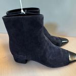 Veronica Beard Cecile Cap Toe Bootie (Women) Color: Indigo/ Black (New) $495.00 Photo 1