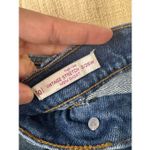 SO  Vintage Stretch Denim Shorts 3/25W | High Rise Distressed Raw Hem NWT Photo 4