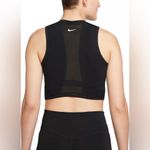 Nike Pro Dri-Fit Black Sleeveless Zip-Up Crop Top Size Small Photo 1