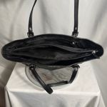 Michael Kors Jet Set Travel Large Gray MK Logo Tote Bag Leather Trim Photo 6