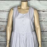 Lanz of Salzburg NWT Size 1X Lilac Purple & White Stripe Nightgown Dress Photo 1