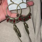 Free People Winona Hoop Brass Gold Earring Photo 1