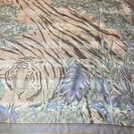 Vintage Berkshire Handkerchief Scarf art wall decoration‎ Tiger Photo 1