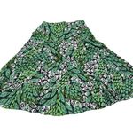 New Directions Tiered Skirt Floral Peacock Green Maxi Sz L Cotton Boho Festival Size L Photo 4