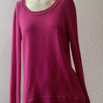 Diane Von Furstenberg #22 Women's Hot Pink Cashmere Sweater by , Sz: S Photo 0