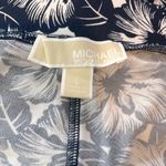 Michael Kors Floral Wide Leg Pants Blue White Hibiscus Size Large Photo 3