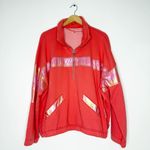 Free People Movement Red “Away We Go” Iridescent Half-Zip Sweatshirt Size Medium Photo 2