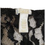 Voice Cropped Semi Sheer Lace Tank Top Wide Strap Floral Sexy Rave Party White Size L Photo 4